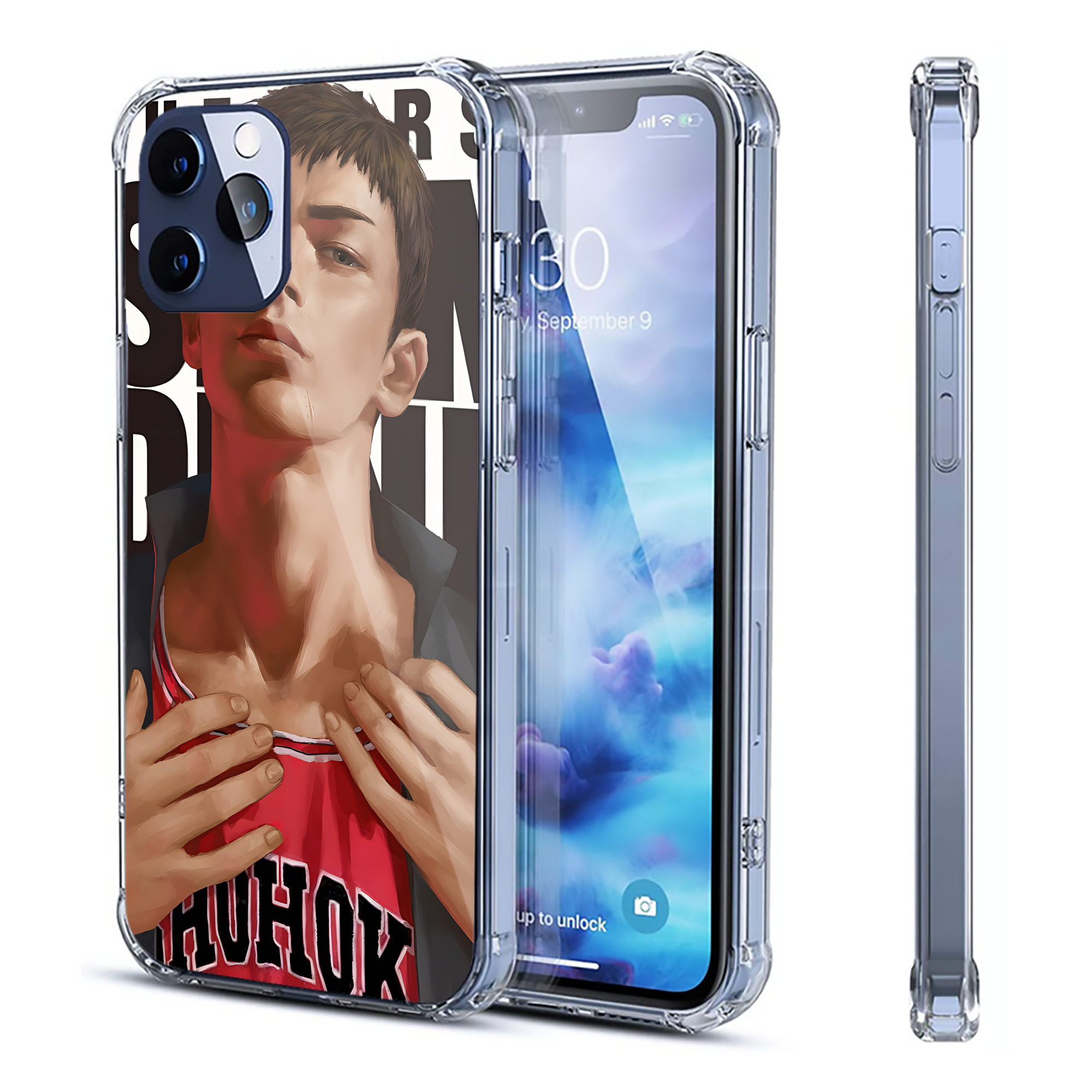 （画像用） SLAM DUNK／スラムダンク 【iPhone 12シリーズ対応】透明スマホケース（クリアソフトケース）